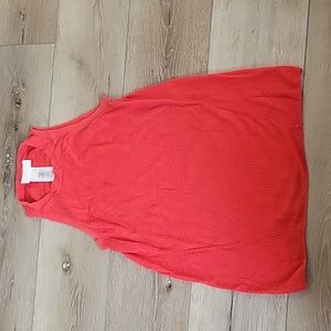 Michael Kors sleeveless red top